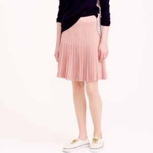 J. Crew Pleated Blush Skirt